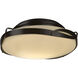 Flora 2 Light 13.9 inch Oil Rubbed Bronze Flush Mount Ceiling Light