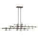 Grid 6 Light 53.6 inch Oil Rubbed Bronze Pendant Ceiling Light