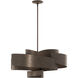 Zen 6 Light 34.1 inch Bronze Pendant Ceiling Light