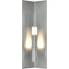 Summit 1 Light 27.3 inch Coastal Burnished Steel Outdoor Sconce in Clear, Medium
