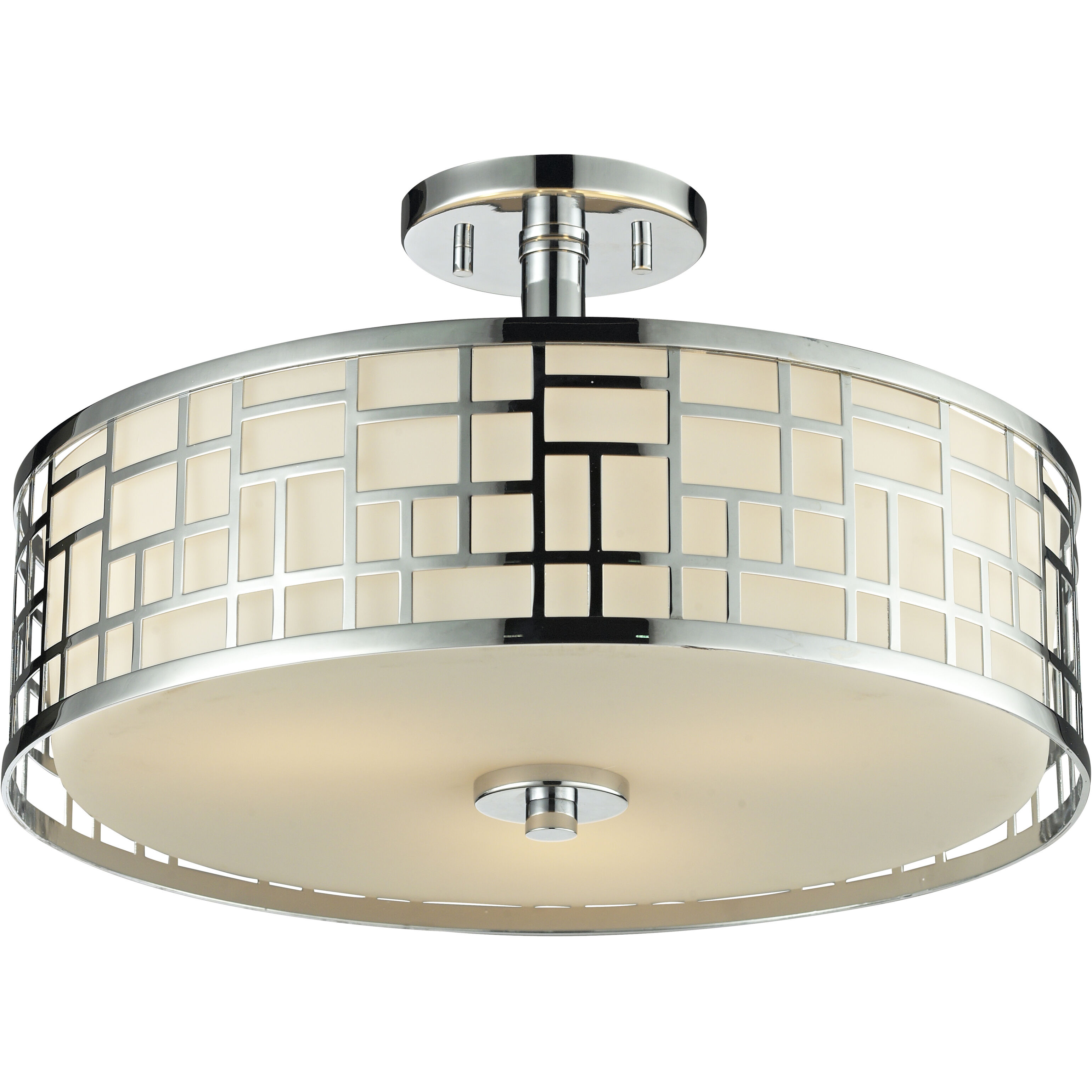 Elea 3 Light 16.25 inch Semi-Flush Mount
