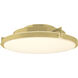 Metra LED 24.3 inch Modern Brass Flush Mount Ceiling Light