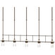 Erlenmeyer 5 Light 48 inch Bronze Pendant Ceiling Light