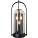Davis 3 Light 28.5 inch Coastal Burnished Steel Outdoor Sconce, Large