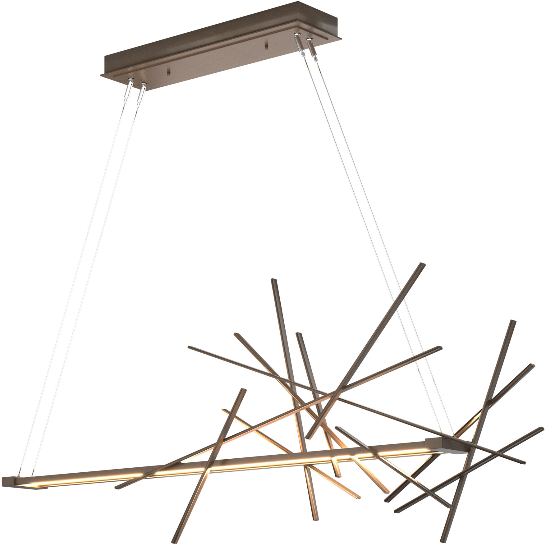 Cascade LED 50.9 inch Bronze Pendant Ceiling Light