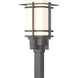 Tourou 1 Light 14.2 inch Coastal Burnished Steel Outdoor Post Light