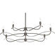 Willow 6 Light 43.5 inch Oil Rubbed Bronze Chandelier Ceiling Light, Small