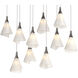 Mobius 10 Light 45.6 inch Oil Rubbed Bronze Pendant Ceiling Light, Rectangular