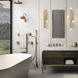 Brindille 4 Light 32.9 inch Modern Brass Sconce/Semi-Flush Wall Light, Large