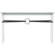 Equus 54 X 14 inch Vintage Platinum and Natural Iron Console Table in Leather Black, Vintage Platinum/Natural Iron