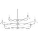 Willow 6 Light 43.5 inch Sterling Chandelier Ceiling Light, Small