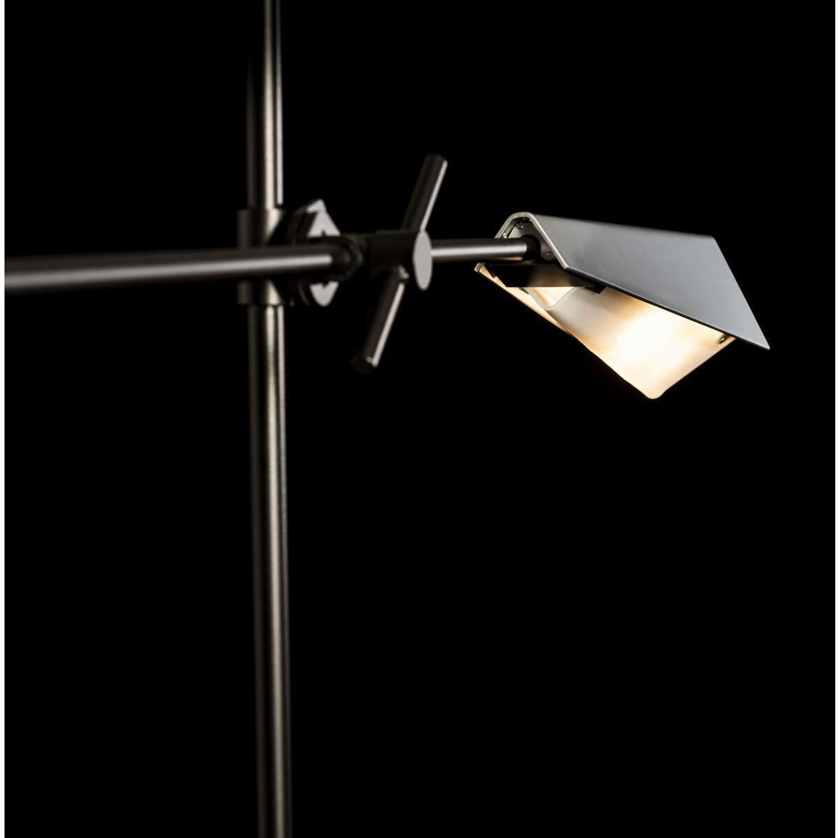 Vertex 83.1 inch 60 watt Black and Sterling Floor Lamp Portable Light in Black/Sterling