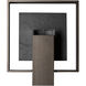 Shadow Box 1 Light 11.7 inch Oil Rubbed Bronze Outdoor Sconce, Medium