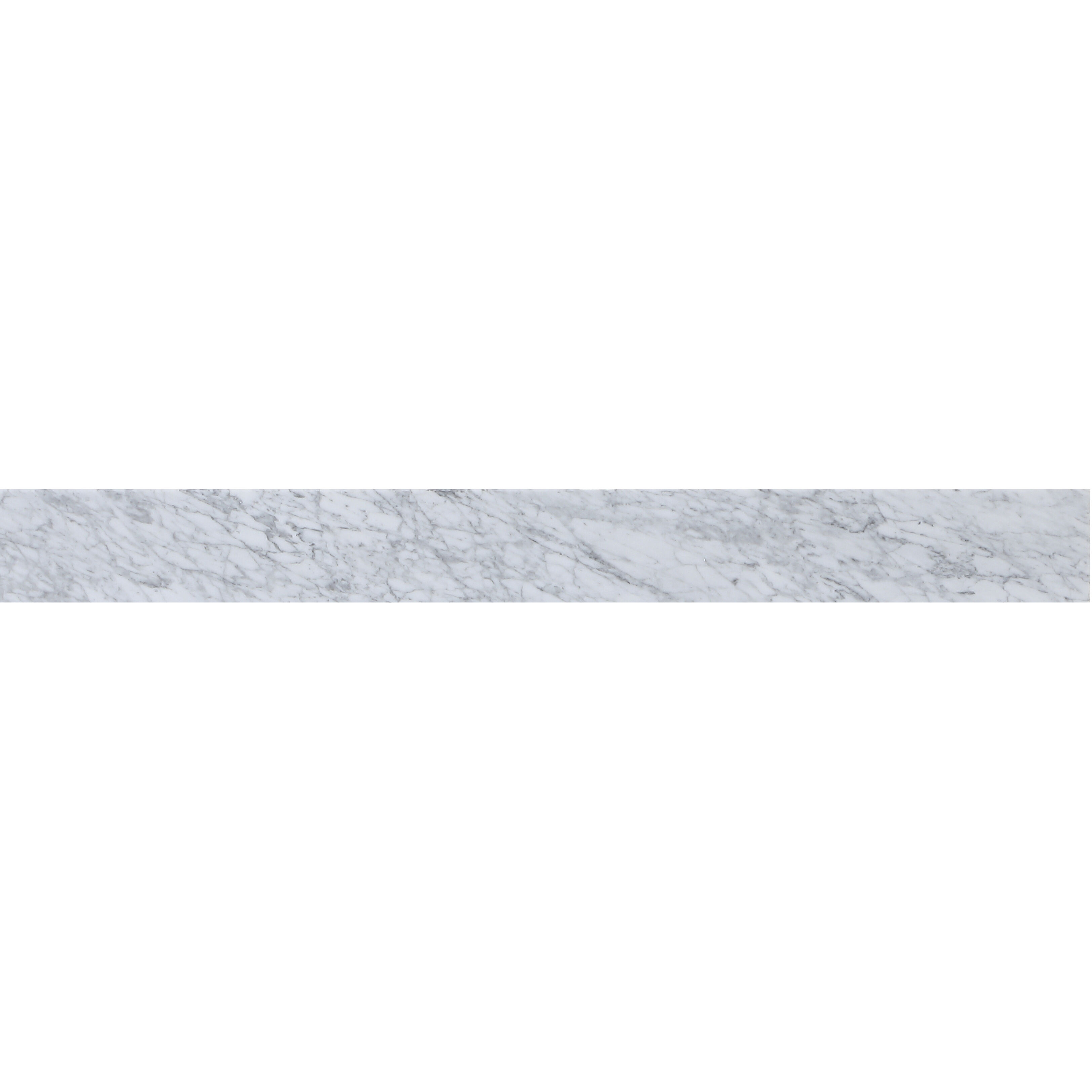Backsplash 40 X 0.75 X 4 inch Carrara White Bathroom Vanity Backsplash