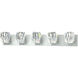 Gatsby 5 Light 36.5 inch Vintage Platinum Bath Sconce Wall Light