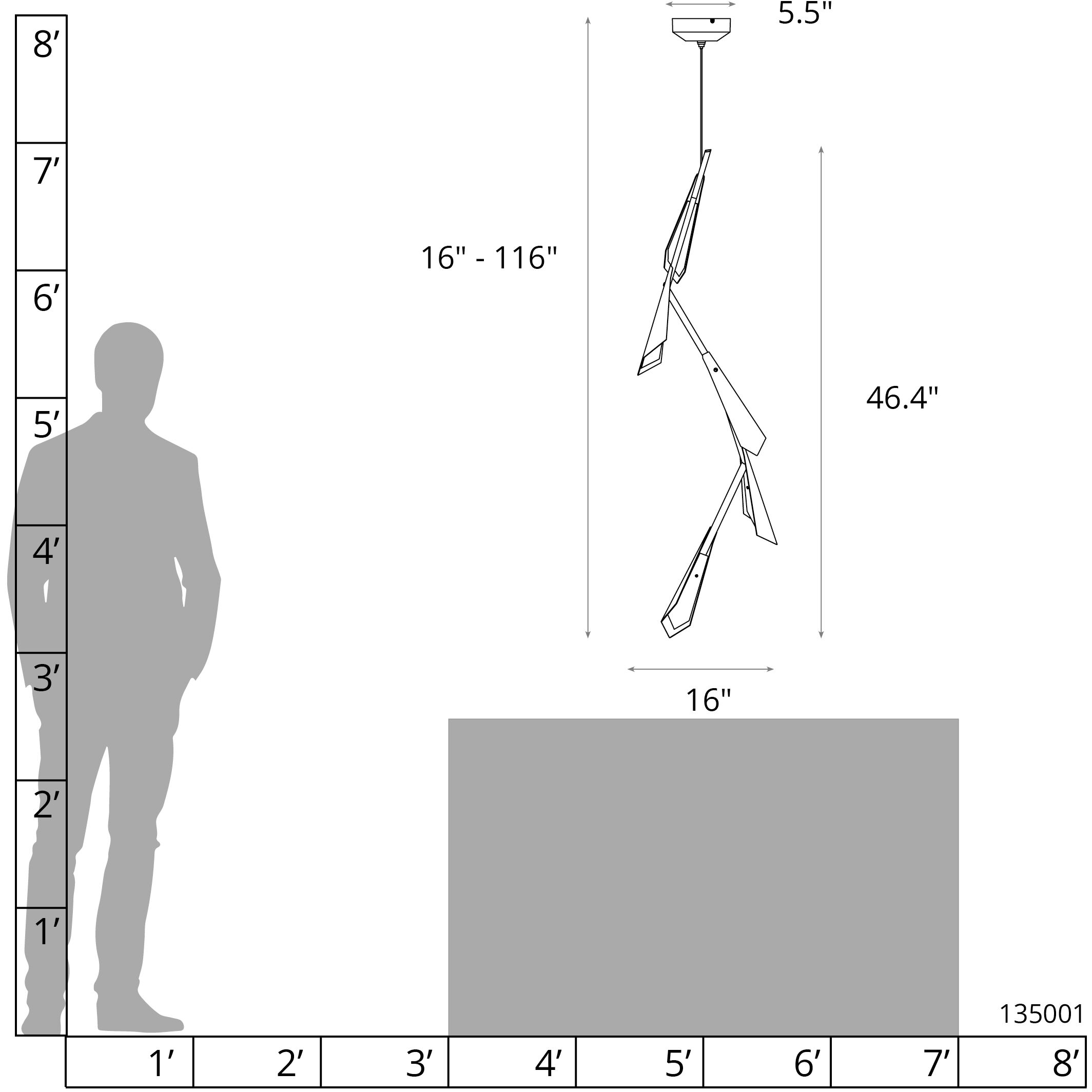 Quill LED 16 inch White with Sterling Pendant Ceiling Light in White and Sterling