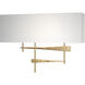 Cavaletti 2 Light 16.5 inch Modern Brass ADA Sconce Wall Light in Natural Anna