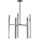 Helix 10 Light 25.9 inch Sterling Pendant Ceiling Light