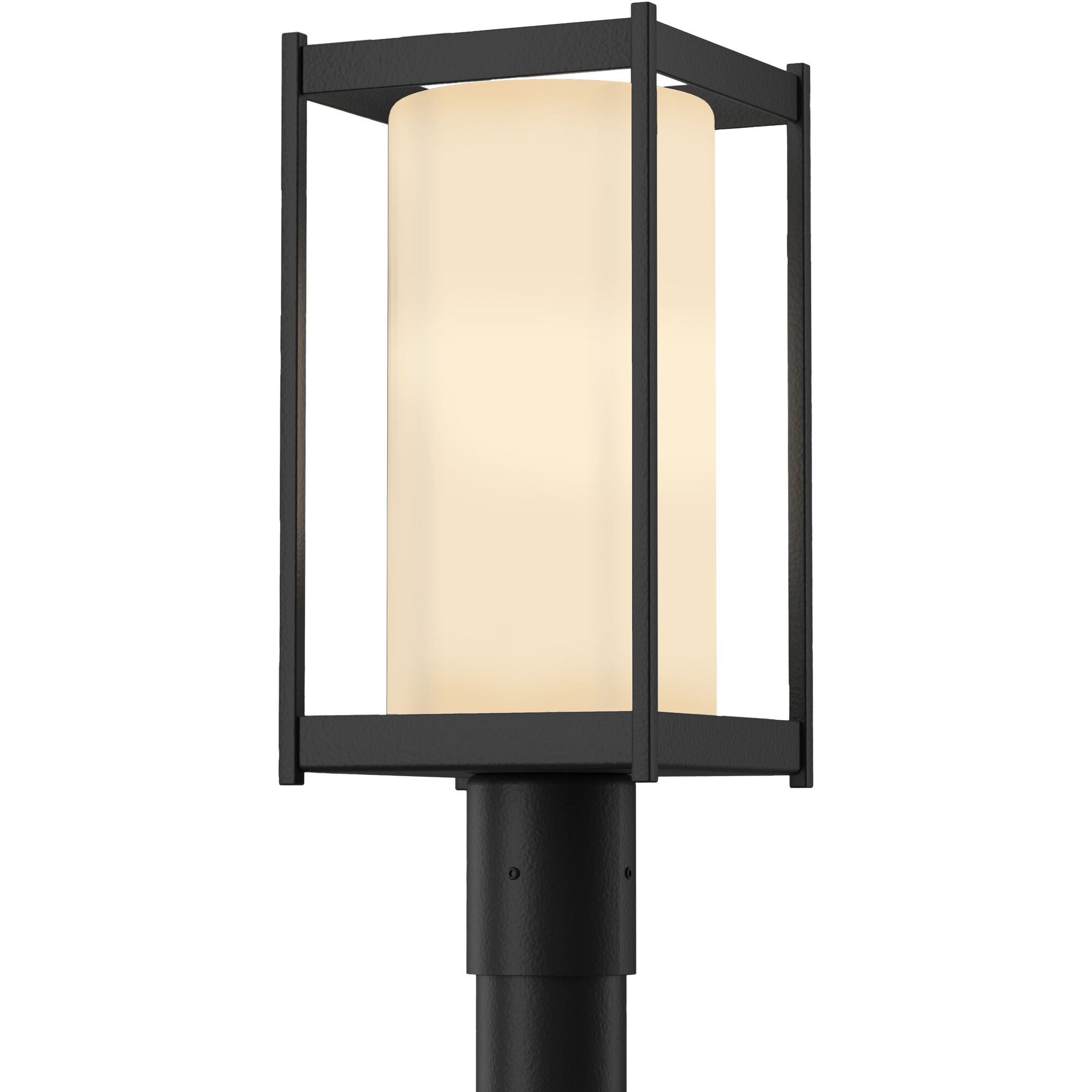 Cela 1 Light 18.6 inch Coastal Black Outdoor Post Light in Opal