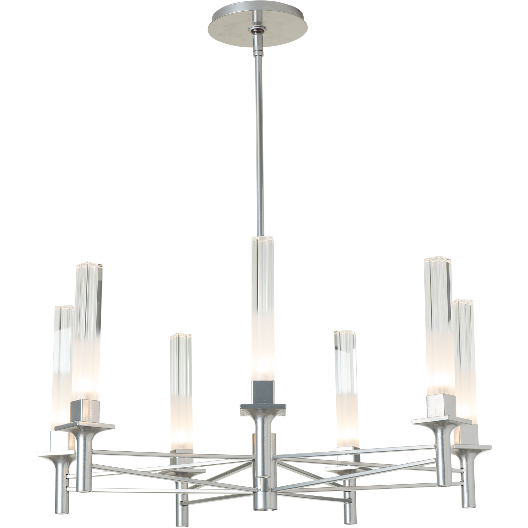 Truss 7 Light 28.6 inch Modern Brass Chandelier Ceiling Light