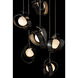 Riza 9 Light 21.1 inch Ink Pendant Ceiling Light