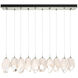 Chrysalis 10 Light 44.7 inch Sterling Pendant Ceiling Light in White Crystal, Long
