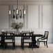 Passage 5 Light 30.3 inch Ink Circular Pendant Ceiling Light in Frosted