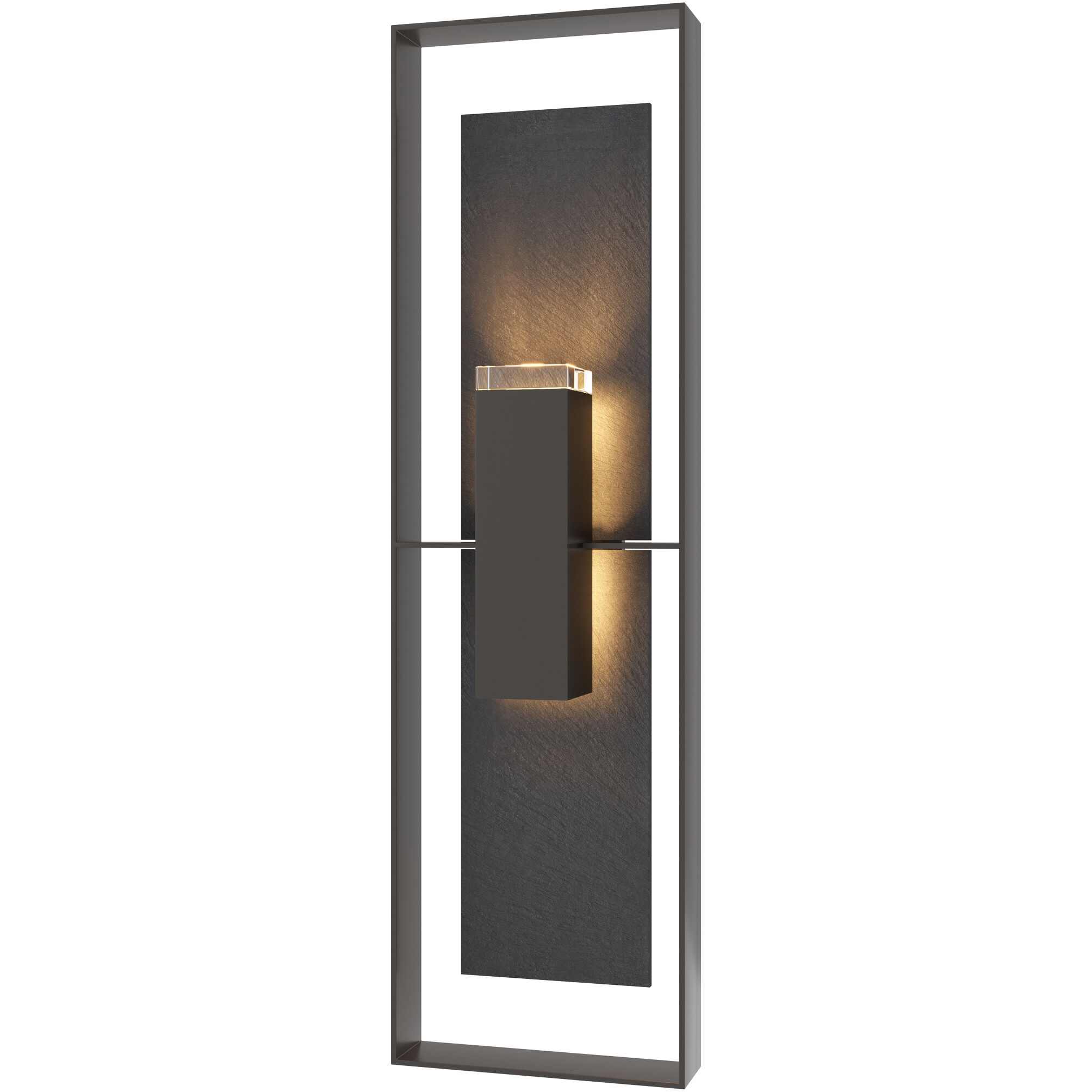 Shadow Box 2 Light 45 inch Oil Rubbed Bronze Outdoor Sconce, Extra Tall