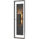 Shadow Box 2 Light 45 inch Oil Rubbed Bronze Outdoor Sconce, Extra Tall
