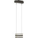 Art + Alchemy Stacks LED 2 inch Dark Smoke Pendant Ceiling Light