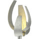 Corona 1 Light 7 inch Sterling Sconce Wall Light, Large