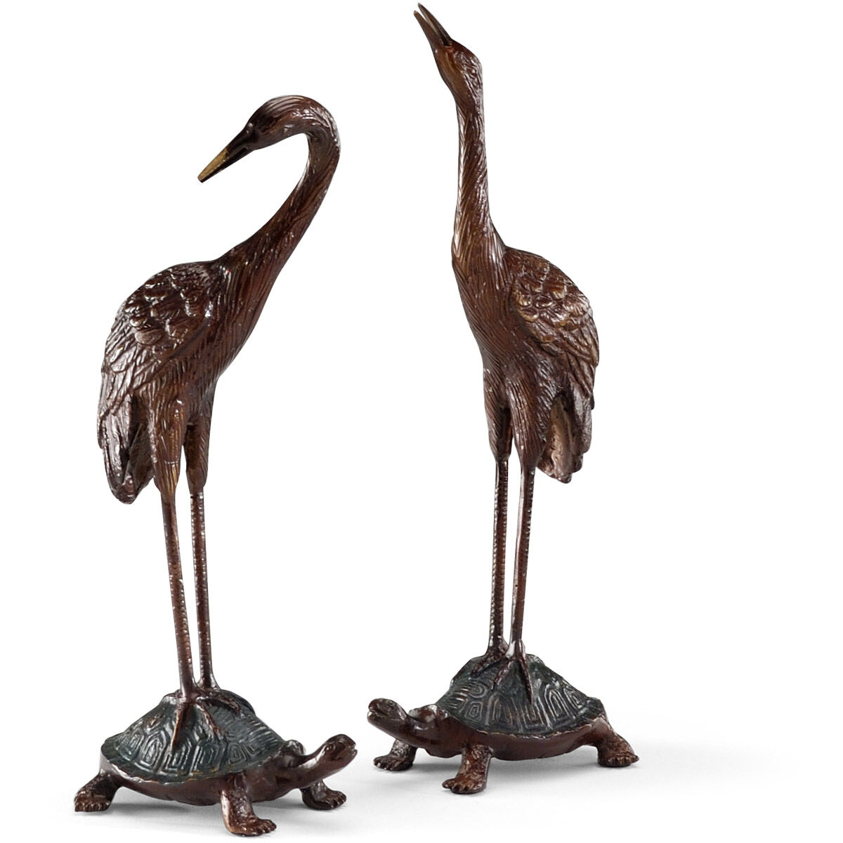 Wildwood Oxidized Antique Bronze Figurines, Set of 2