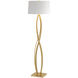 Almost Infinity 59.5 inch 150 watt Modern Brass Floor Lamp Portable Light in Natural Anna