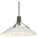 Henry 4 Light 23.1 inch Dark Smoke and White Pendant Ceiling Light in Dark Smoke/White