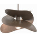 Hibiscus 1 Light 15.4 inch Bronze Mini Pendant Ceiling Light, Small