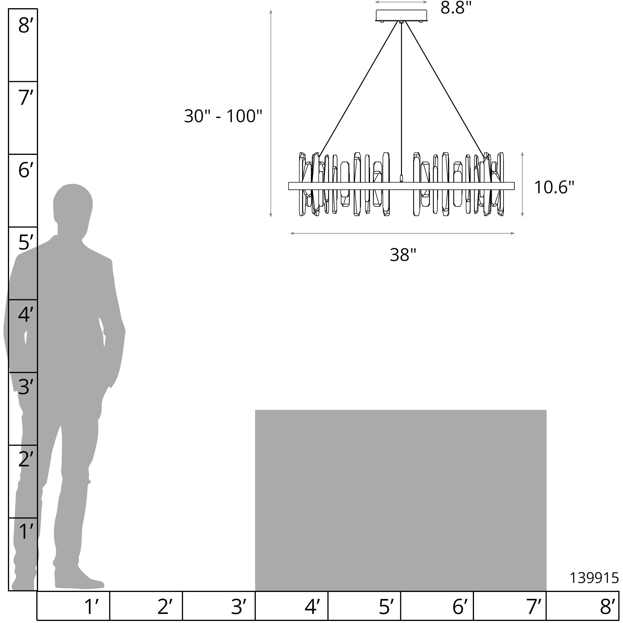 Solitude LED 38 inch Bronze Pendant Ceiling Light, Circular