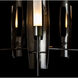 Passage 5 Light 30.3 inch Ink Circular Pendant Ceiling Light in Frosted