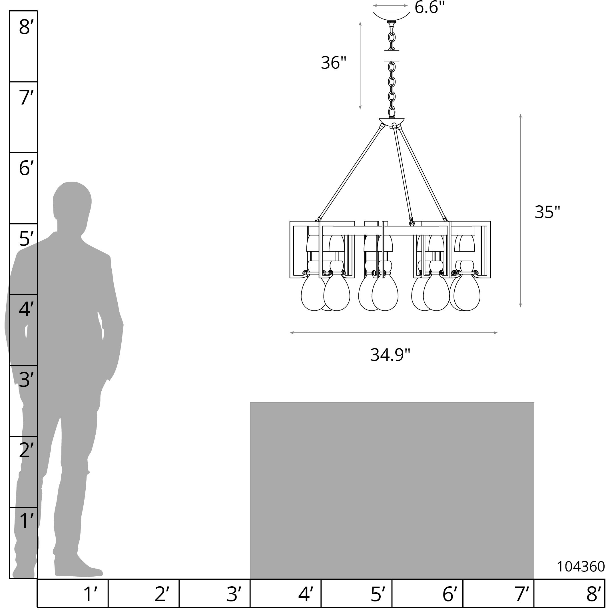 Apothecary 9 Light 34.9 inch Soft Gold Chandelier Ceiling Light, Circular