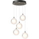Fritz 5 Light 15.4 inch Bronze Pendant Ceiling Light, Standard
