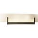 Axis 2 Light 17.3 inch Dark Smoke ADA Sconce Wall Light in White Art