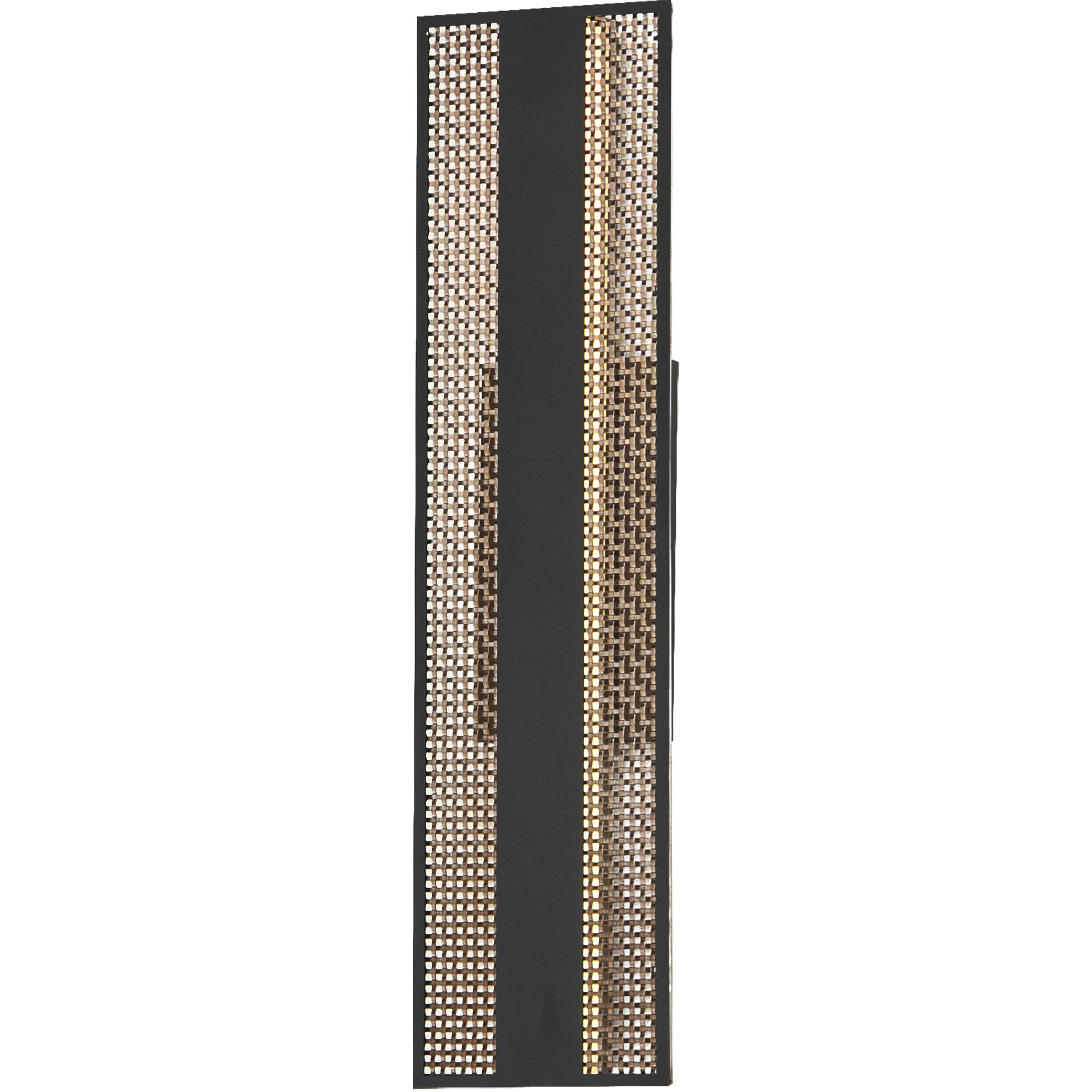 Interlace LED 24 inch Black and Aged Copper Outdoor Wall Mount