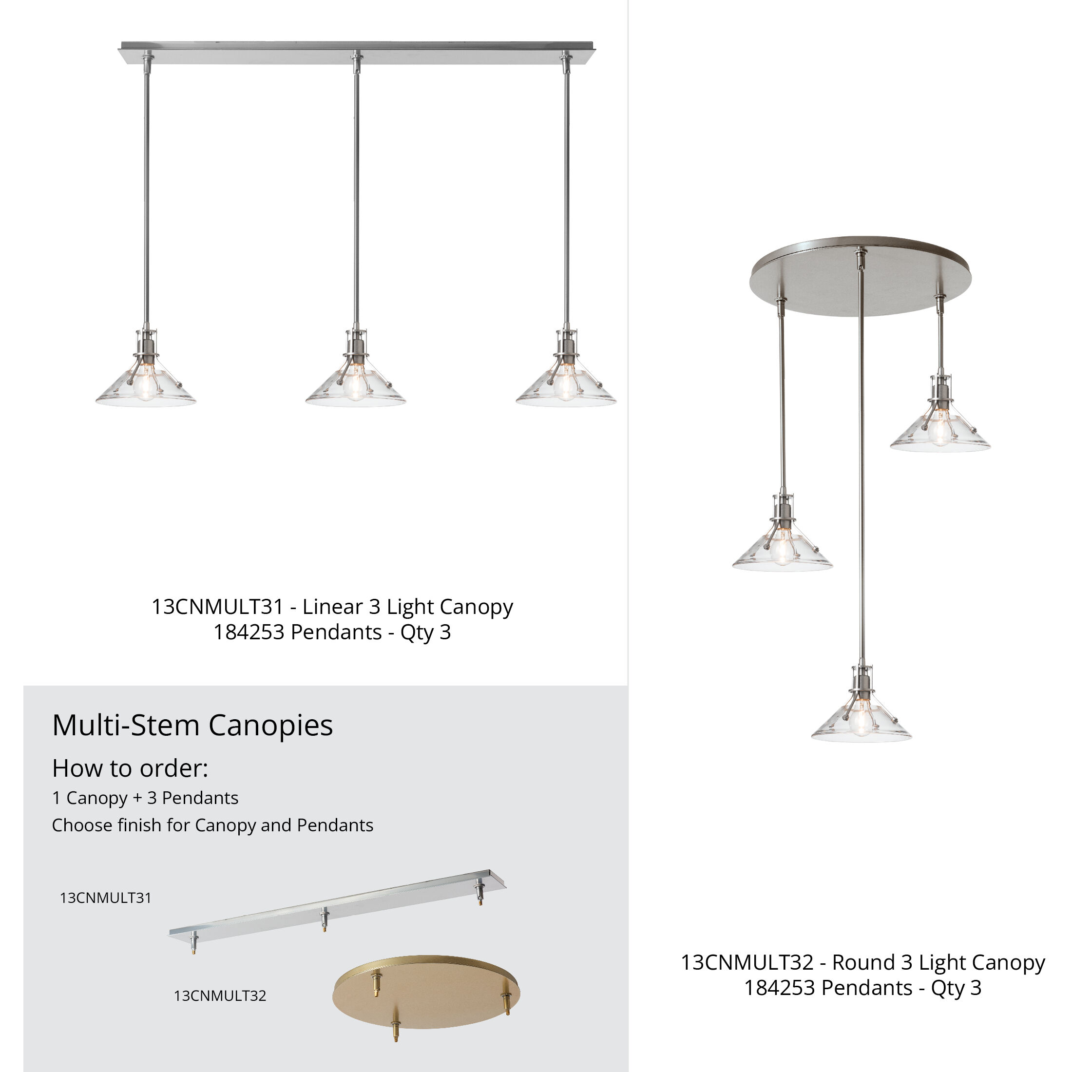 Henry 1 Light 9.2 inch Soft Gold Mini Pendant Ceiling Light in Clear