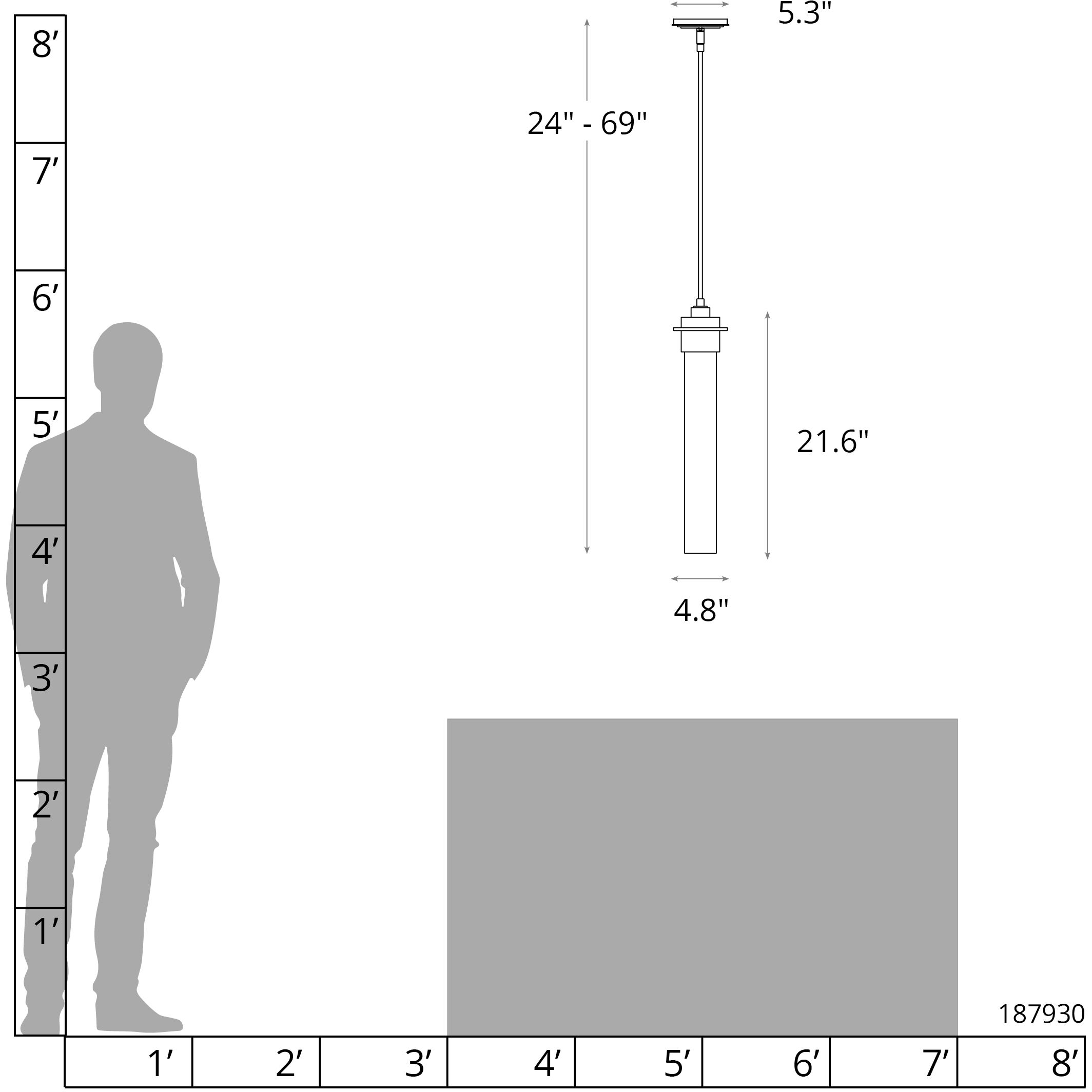 Airis 1 Light 4.8 inch Sterling Mini Pendant Ceiling Light, Medium