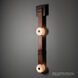 Art & Alchemy SNAPS LED 5.5 inch Black Sconce Wall Light in Chestnut Leather with Alabaster