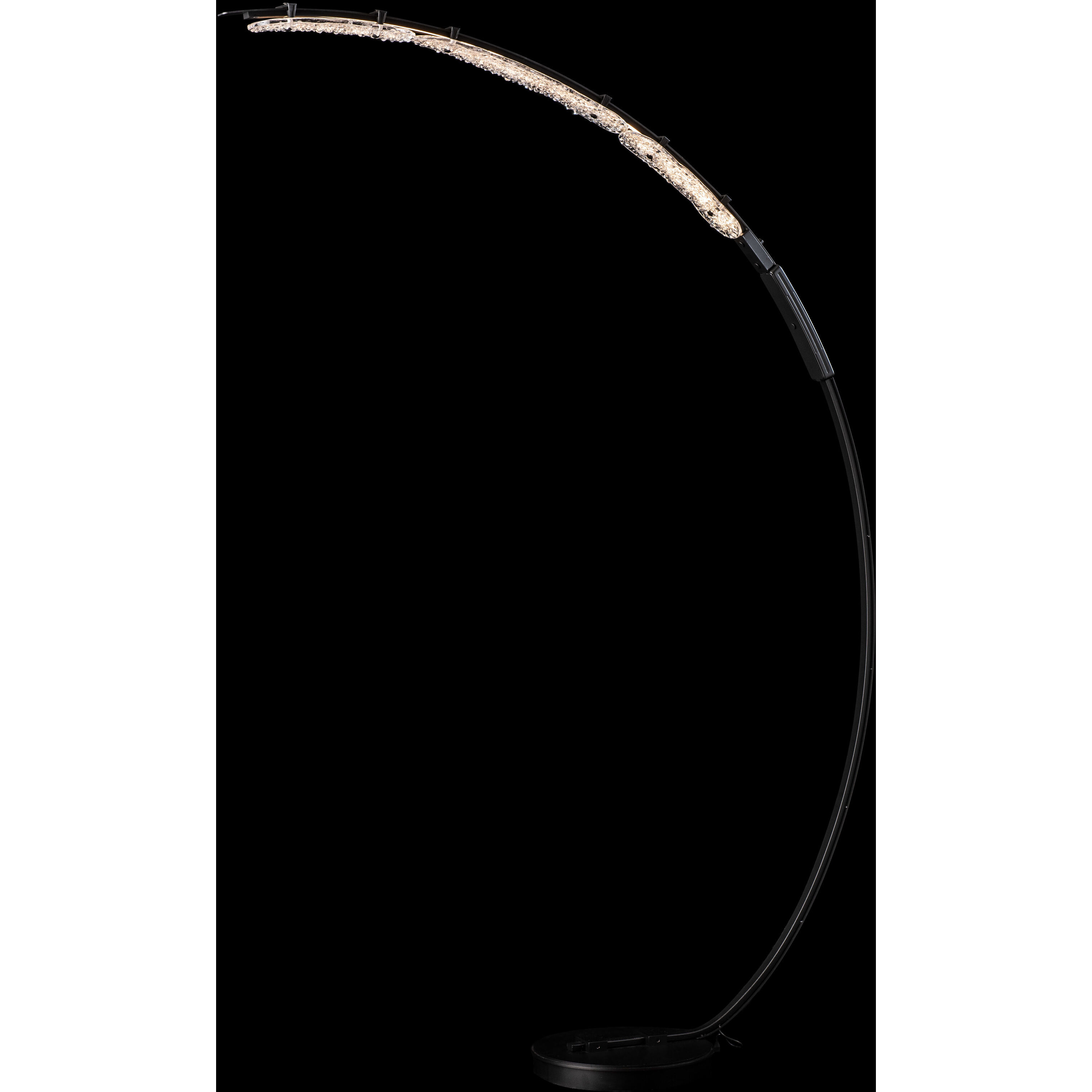 Glissade 80 inch 16.80 watt Black Arc Floor Lamp Portable Light