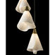 Mobius 5 Light 17.3 inch Modern Brass Pendant Ceiling Light, Standard