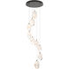 Chrysalis 9 Light 20.5 inch Oil Rubbed Bronze Pendant Ceiling Light in White Crystal, Long