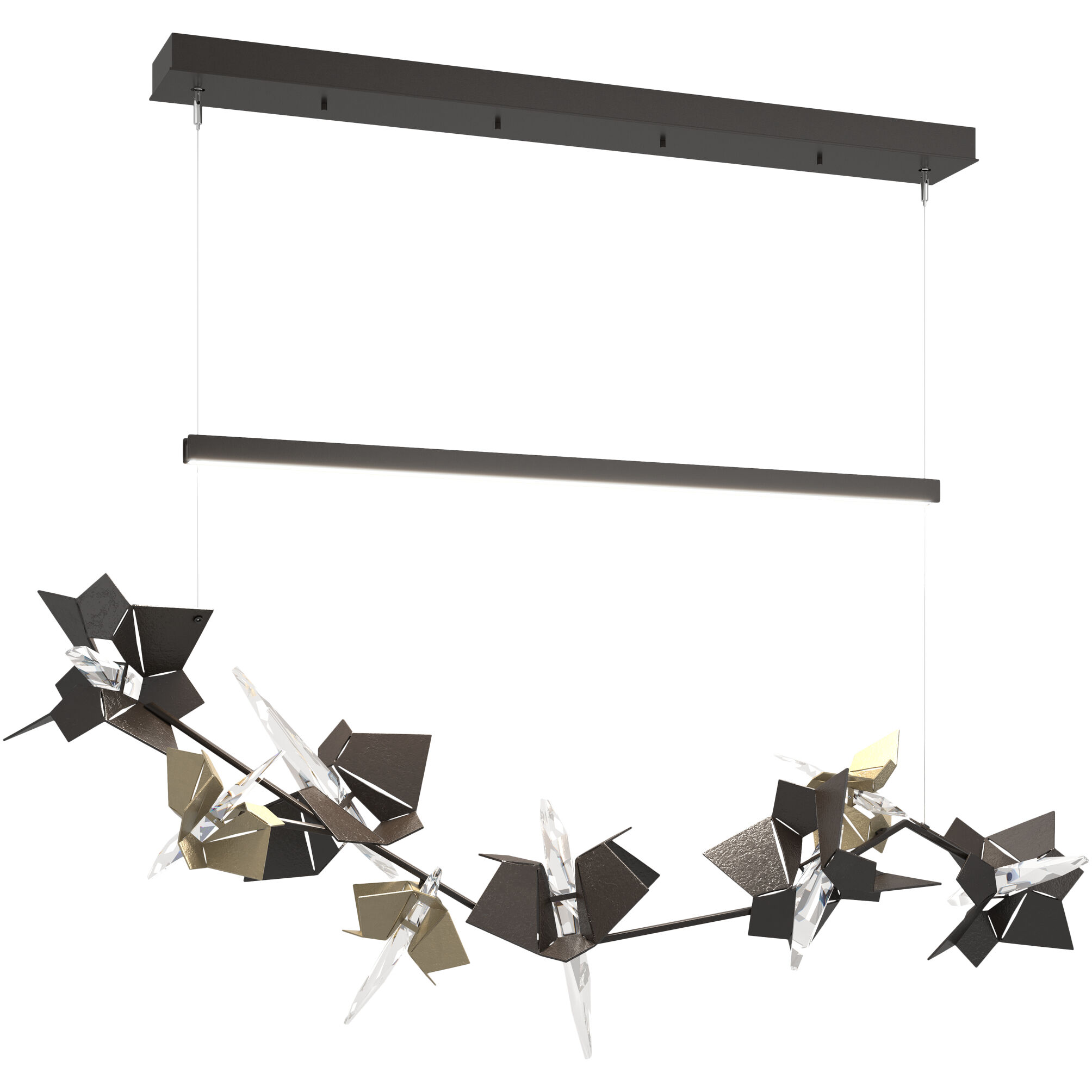 Belladonna LED 50.3 inch Oil Rubbed Bronze and Soft Gold Pendant Ceiling Light in Oil Rubbed Bronze/Soft Gold