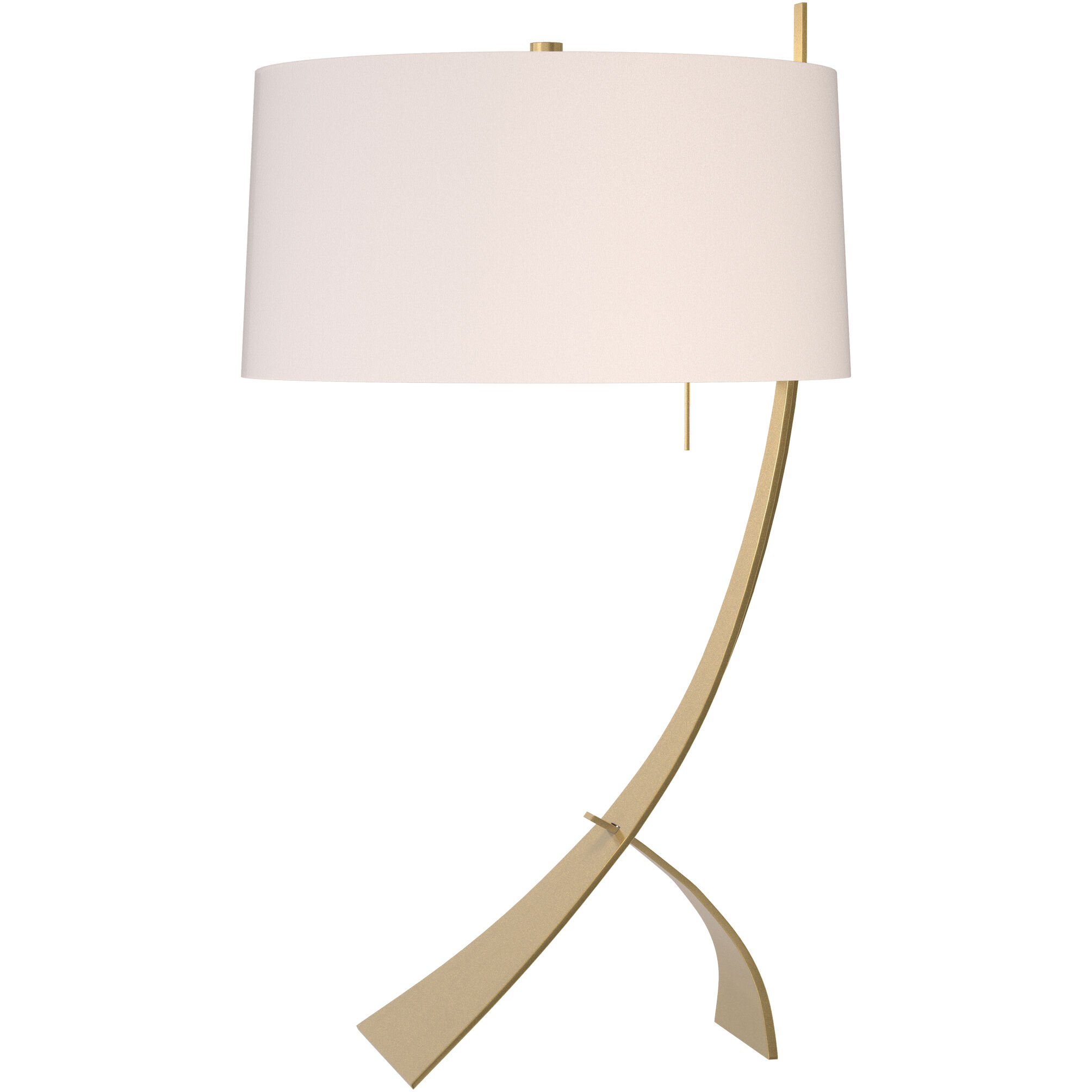 Stasis 28.3 inch 150 watt Modern Brass Table Lamp Portable Light in Flax