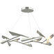 Quill LED 45.3 inch Sterling Pendant Ceiling Light in Sterling and Sterling, Large